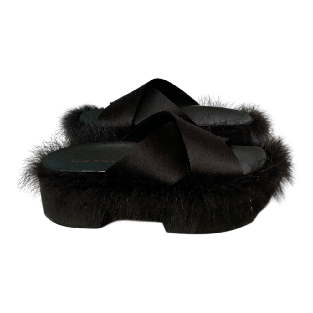 Simone Rocha HM Feather Slides Size 38 - Picture 6 of 12